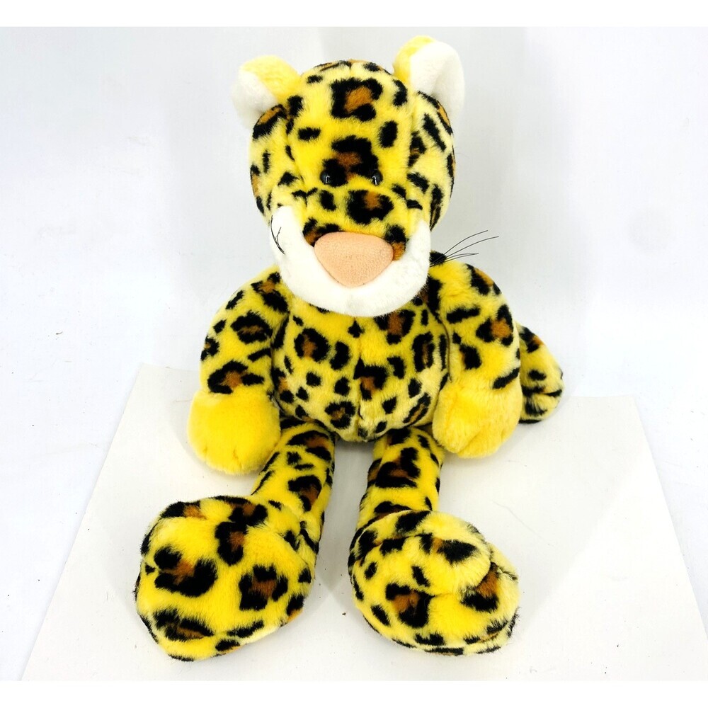 Vintage Enesco Presents Nici Wild Friends Floppy Leg Leopard Plush Nici USA